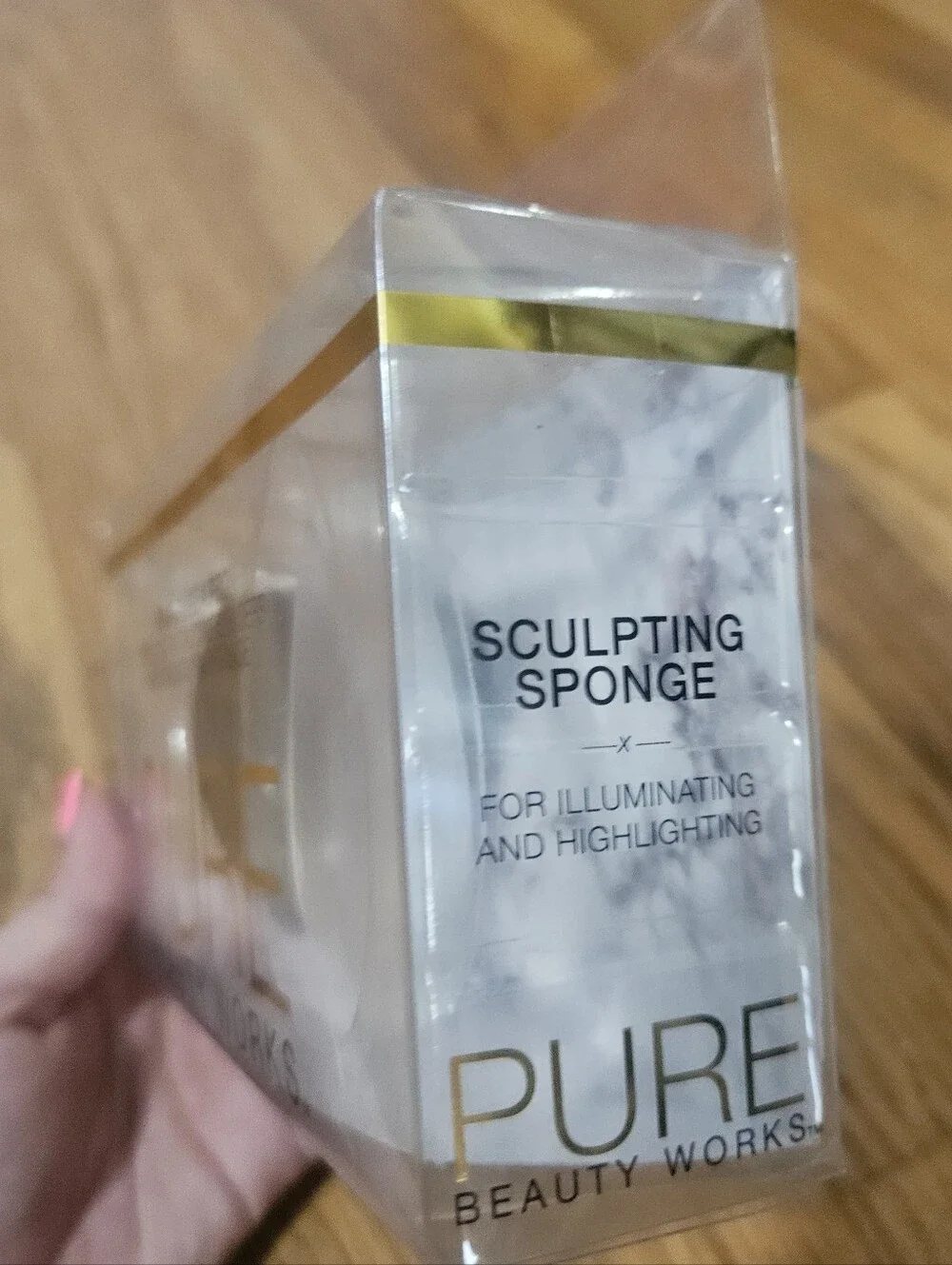 NIB PURE Beauty Works Pro Blending Trio Silicone Sponges Set Of 3: Clear & Black